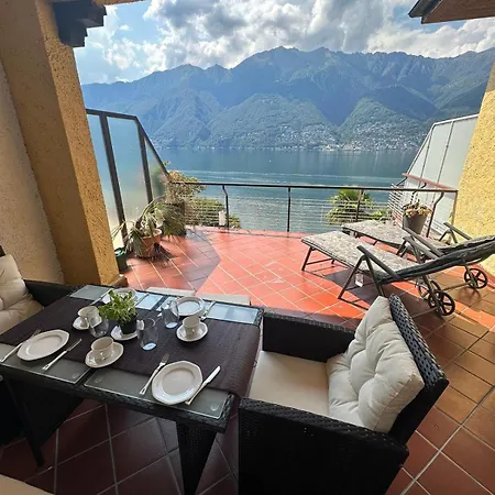 Maggiore- Casa Roccia-ferienwohnung In Pino Sulla Sponda Apartman